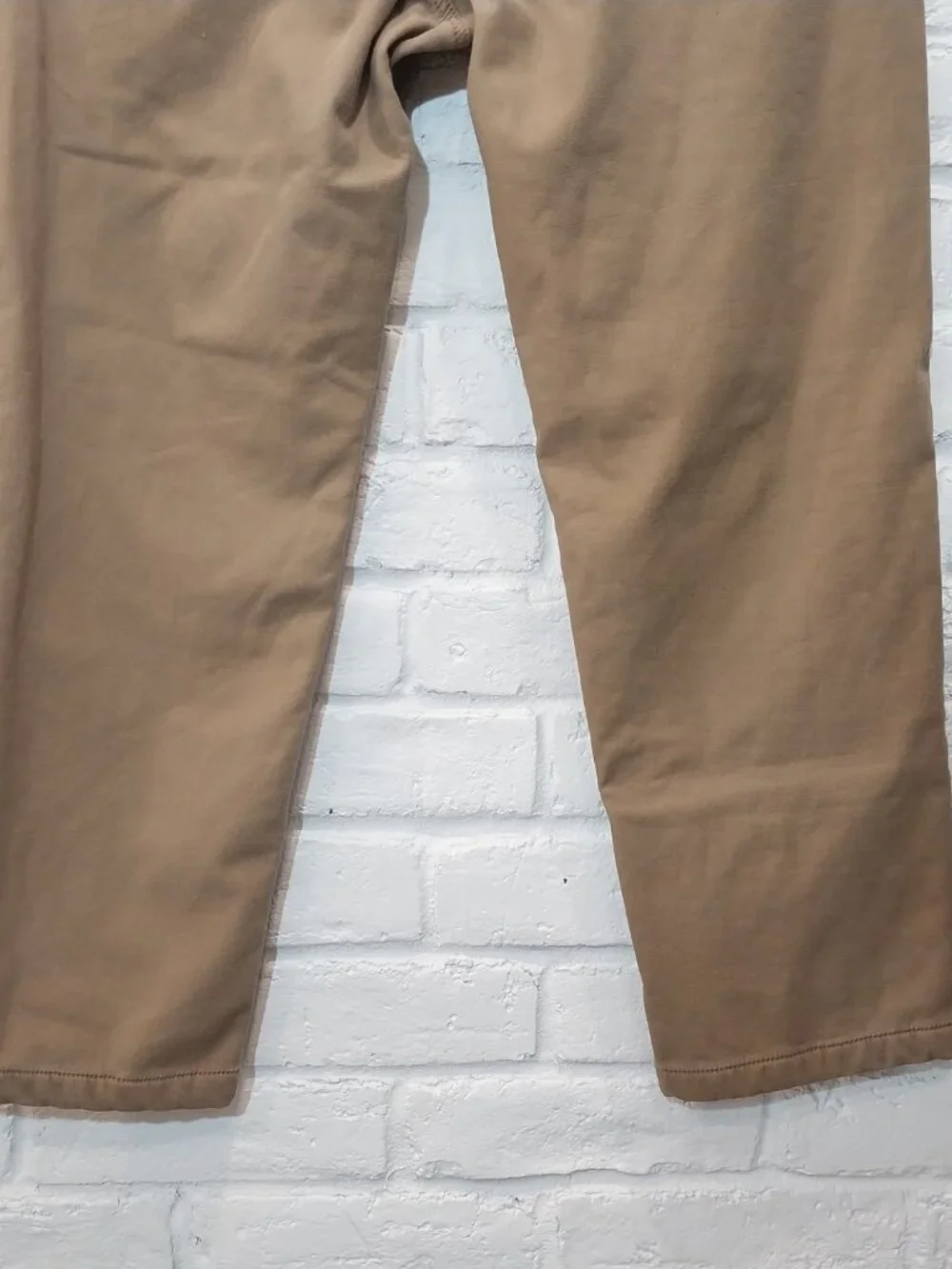 CAT Caterpillar Fleece Lined Pants Mens 40x32 Brown Canvas Insulated Work Wear.
